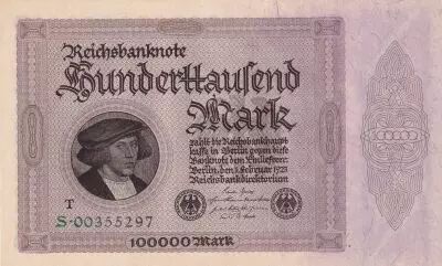 Alemania 100000 Mark - Gisze - 1923 - Serial S.00355297