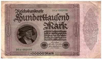 Alemania 100000 Mark Gisze - 1923 - XF - P.83c