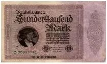 Alemania 100000 Mark Gisze - 1923 - XF - P.83c