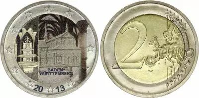 Alemania 2 Euros - Bade-Wurtemberg - Colorised - Varieties mints - 2013