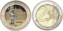 Alemania 2 Euros - Bremen - Colorised - J (Hamburg) - 2013