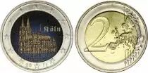 Alemania 2 Euros - Cologne Cathedral - Colorised - A Berlin - 2011