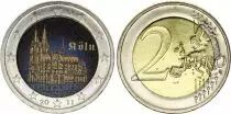 Alemania 2 Euros - Cologne Cathedral - Colorised - G Karlsruhe - 2011