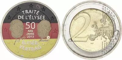 Alemania 2 Euros - Elys�e Treaty - Colorised - A (Berlin) - 2013