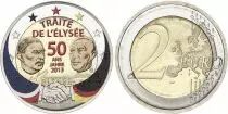 Alemania 2 Euros - Elys&eacute;e Treaty - Colorised - G (Karlsruhe) - 2013