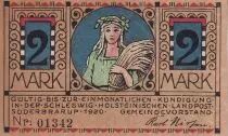 Alemania 2 Mark - Suderbrarup- Notgeld - 1920