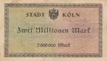 Alemania 2 millionen mark - State of Koln - Number 628461 - 1923
