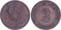 Alemania 2 Pfennig, Armoiries - 1874 E