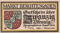 Alemania 20 Pfennig - Berchtesgaden - Notgeld - 1920