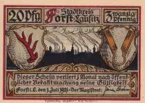 Alemania 20 Pfennig - Forst (Lausitz) - Notgeld - 1921