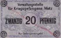 Alemania 20 Pfennig - Metz - 1917