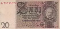 Alemania 20 Reichsmark - Werner Von Siemens - 1929 - Serial A - P.181a