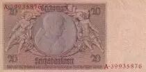 Alemania 20 Reichsmark - Werner Von Siemens - 1929 - Serial A - P.181a