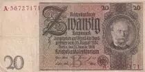 Alemania 20 Reichsmark - Werner Von Siemens - 1929 - Serial A