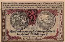 Alemania 25 Pfennig - M&uuml;hlberg - Notgeld - 1921