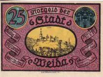 Alemania 25 Pfennig - Weida - Notgeld - 1921