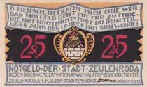 Alemania 25 Pfennig - Zeulenroda - Notgeld - 1921