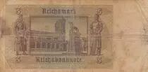 Alemania 5 Mark - Lion\'s monument - Serial A - 1942 - P.186a