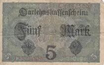 Alemania 5 Mark - Woman, crown - 1917 - Serial L - P.56b