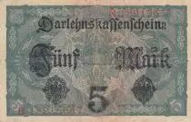 Alemania 5 Mark - Woman, crown - 1917 - Serial R - P.56b
