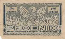 Alemania 5 Millions Mark - State of Dusseldorf - 1925 - Number 193397