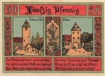 Alemania 50 Pfennig - Aken / Elbe - 1921 - Notgeld