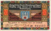 Alemania 50 Pfennig - Blomberg - Notgeld