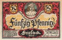 Alemania 50 Pfennig - Friesack - 1921 - Notgeld