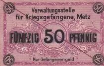 Alemania 50 Pfennig - Metz - 1917