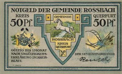 Alemania 50 Pfennig - Rossbach - Notgeld