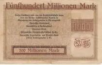 Alemania 500 mio Mark - Die Badilche Anilin & Soda-Fabrik - 1922