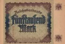 Alemania 5000 Mark - Spinelli - 16-09-1922 - Serial G G - P.77