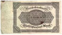Alemania 50000 Mark Burgermaster Brauweiler - 1922 Serial B