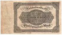 Alemania 50000 Mark Burgermaster Brauweiler - 1922 Serial B