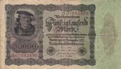 Alemania 50000 Mark Burgermaster Brauweiler - 1922 Serial B