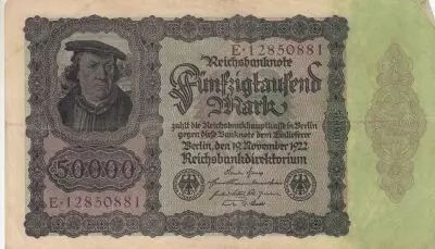Alemania 50000 Mark Burgermaster Brauweiler - 1922 Serial B