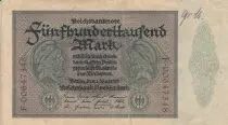 Alemania 500000 Mark - Man with Jacobite cap - 1923 - Serial F - P.88a