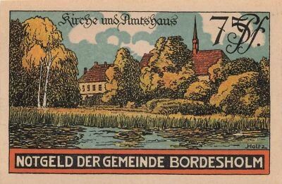 Alemania 75 Pfennig - Bordesholm - 1921 - Notgeld