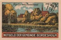 Alemania 75 Pfennig - Bordesholm - 1921 - Notgeld