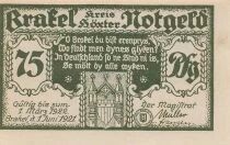 Alemania 75 Pfennig - Brakel - 1921 - Notgeld