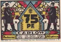 Alemania 75 Pfennig - Carlow - Notgeld - 1921