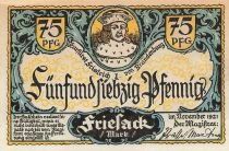 Alemania 75 Pfennig - Friesack - 1921 - Notgeld