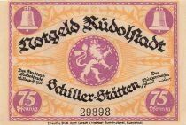 Alemania 75 Pfennig - Rudolstadt - Notgeld - 1921