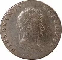 Alemania Allemagne, Royaume De Westphalie, J&eacute;r&ocirc;me Bonaparte - 2/3 Thaler Argent - 1813 C Clausthal