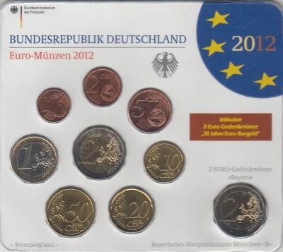 Alemania BU Euro Coin Set GERMANY 2005 (Mint D)