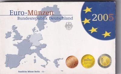Alemania EURO 2005 Coin Set - 1 Cent to 2 Euros - Atelier A