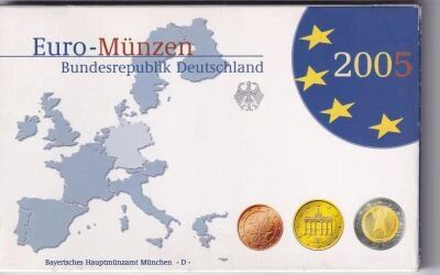 Alemania EURO 2005 Coin Set - 1 Cent to 2 Euros - Atelier D