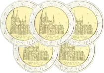 Alemania Set of 5 x 2 Euros Commemo. Germany 2011 - North Rhine-Westphalia (all 5 workshops)