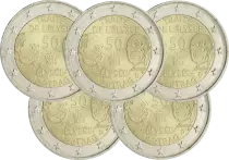Alemania Set of 5 x 2 Euros Commemo. Germany 2013 - Elys&eacute;e Treaty (all 5 workshops)