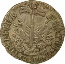 Alexandre P&eacute;tion - 12 Silver Centimes - Year 14